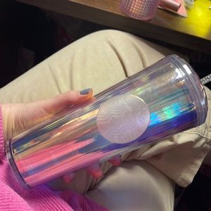 Starbucks Iridescent Dome Shaped Tumbler RARE